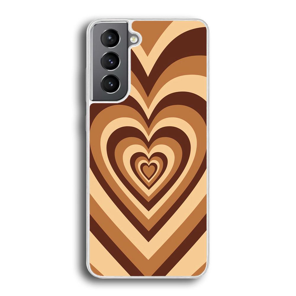 Love Wave Brown Samsung Galaxy S21 Case-Oxvistore