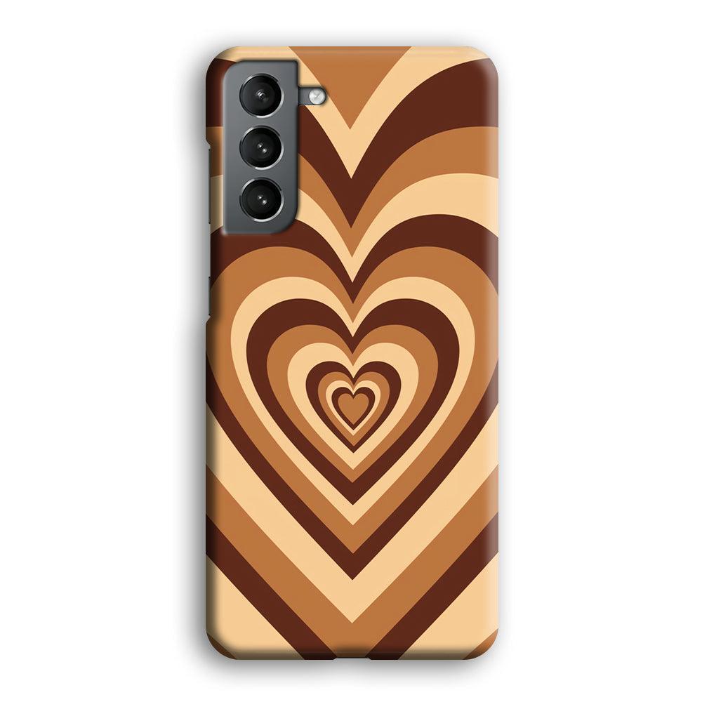 Love Wave Brown Samsung Galaxy S21 Case-Oxvistore