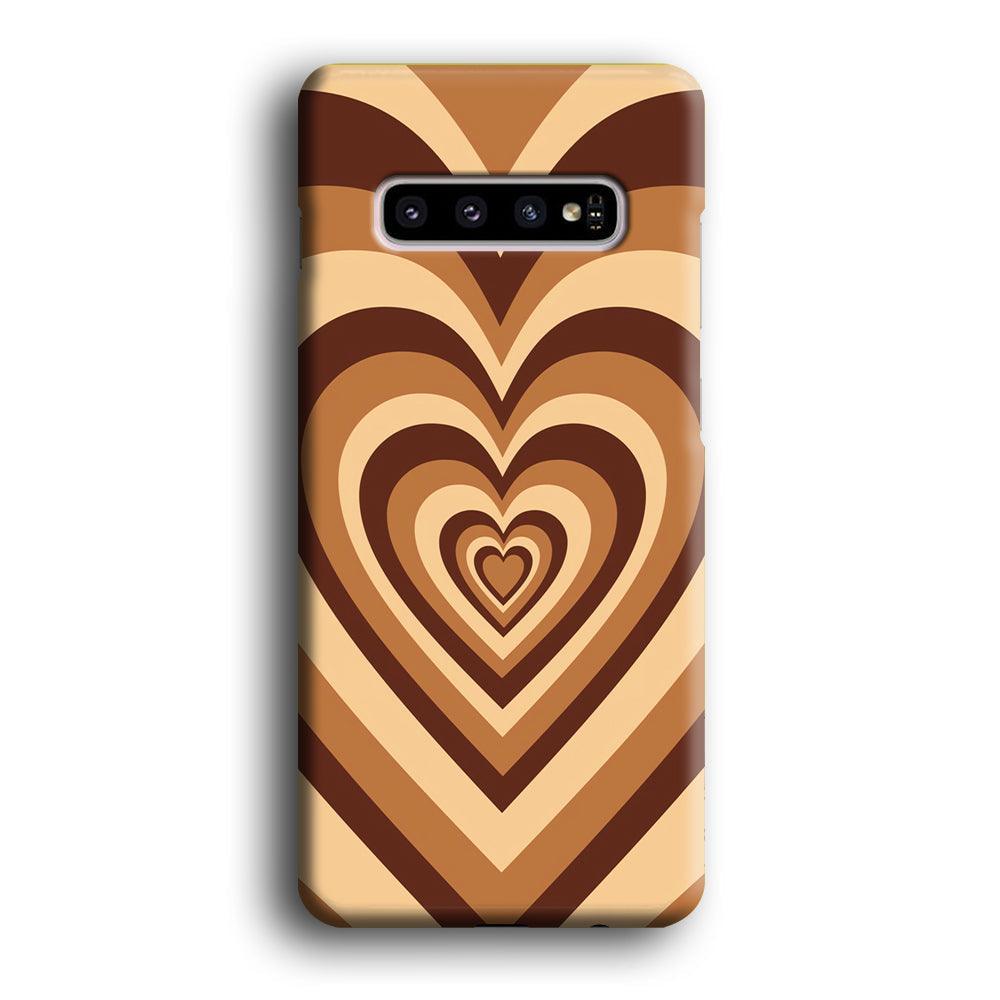 Love Wave Brown Samsung Galaxy S10 Case-Oxvistore