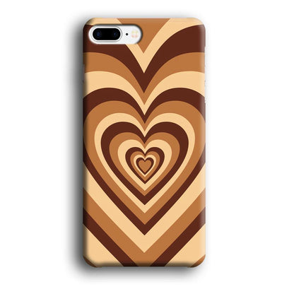 Love Wave Brown iPhone 8 Plus Case-Oxvistore