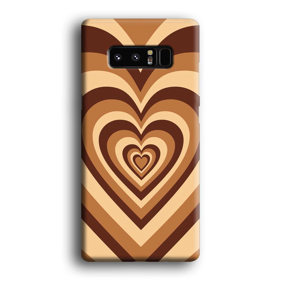 Love Wave Brown Samsung Galaxy Note 8 Case-Oxvistore