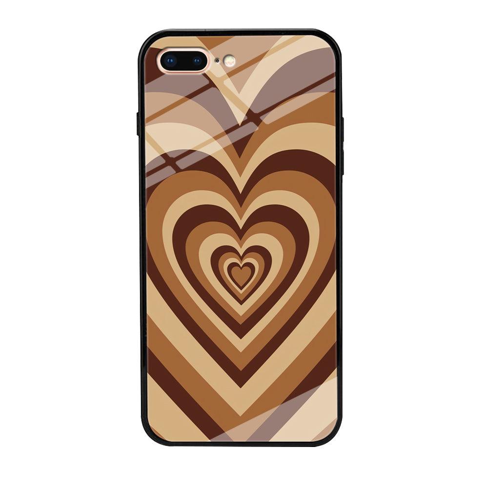 Love Wave Brown iPhone 8 Plus Case-Oxvistore