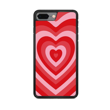 Love Wave Red iPhone 8 Plus Case-Oxvistore