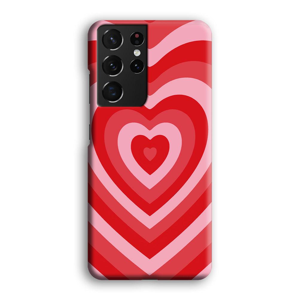 Love Wave Red Samsung Galaxy S21 Ultra Case-Oxvistore