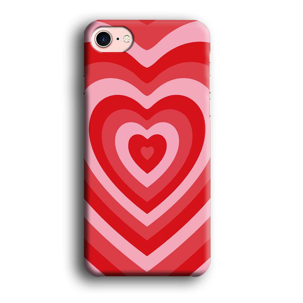 Love Wave Red iPhone 8 Case-Oxvistore