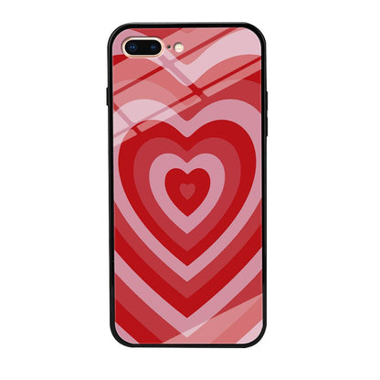 Love Wave Red iPhone 8 Plus Case-Oxvistore