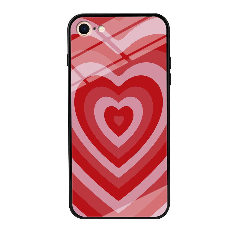 Love Wave Red iPhone 8 Case-Oxvistore