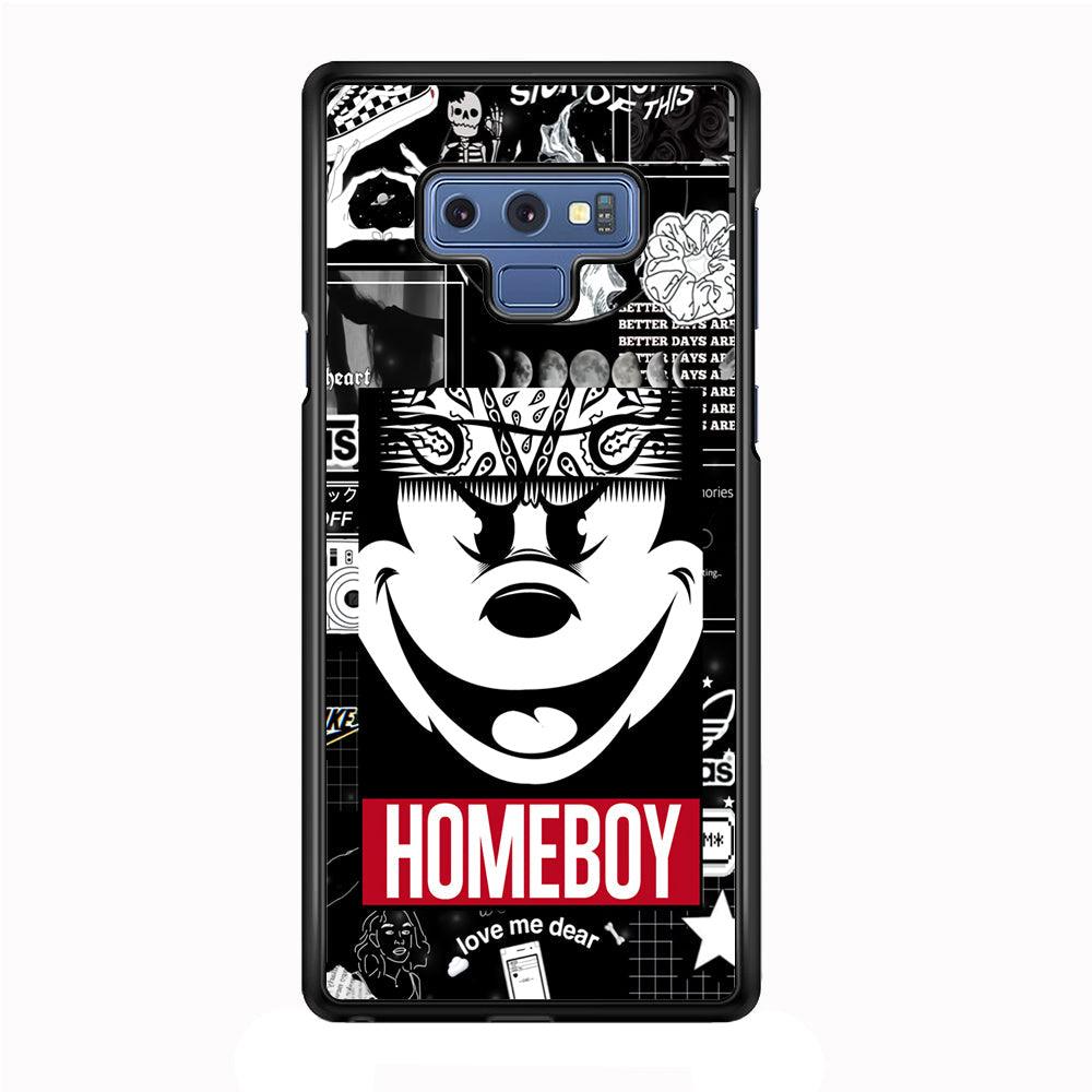 Lovely Homeboy Samsung Galaxy Note 9 Case-Rubber Black (2D Case)-Oxvistore