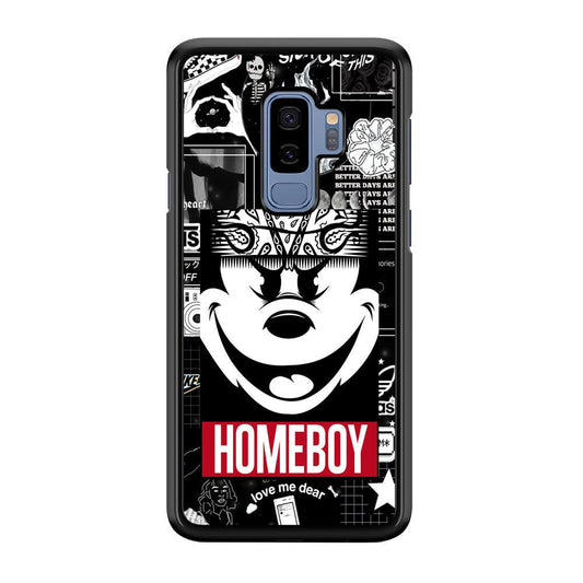 Lovely Homeboy Samsung Galaxy S9 Plus Case-Rubber Black (2D Case)-Oxvistore