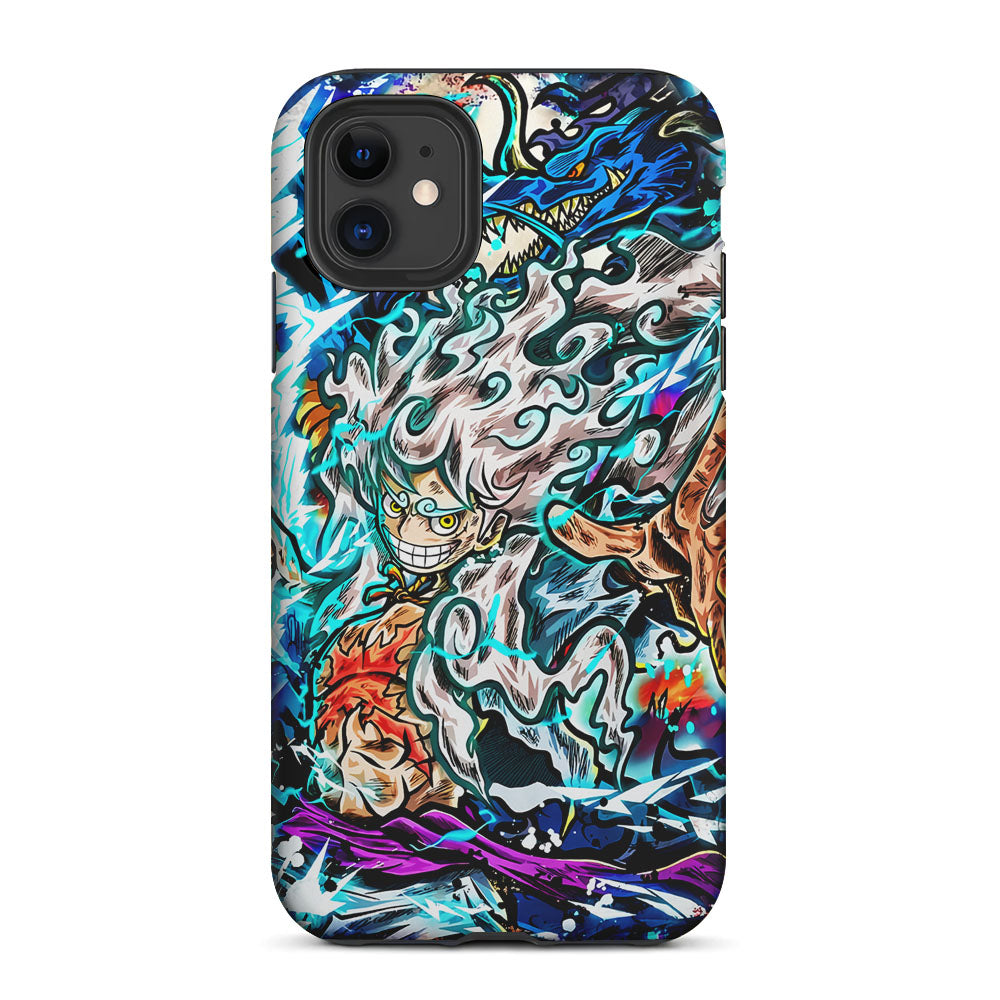 Luffy Gear 5 VS Kaido 2 in 1 Tough Phone Case