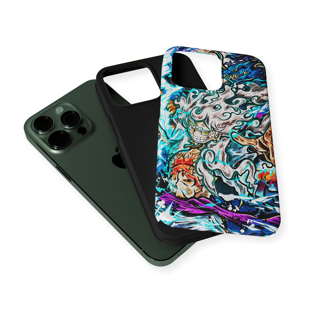 Luffy Gear 5 VS Kaido 2 in 1 Tough Phone Case