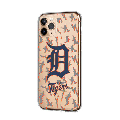 MLB Detroit Tigers Glowing Ashes Clear Soft Case-Oxvistore