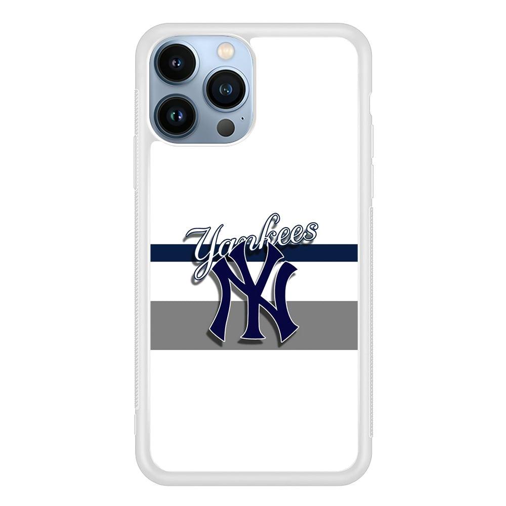 MLB New York Yankees White Jersey iPhone 14 Pro Max Case-Oxvistore