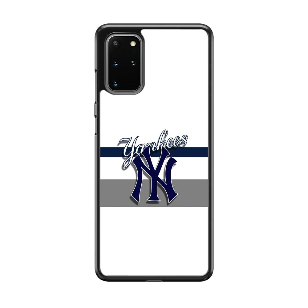 MLB New York Yankees White Jersey Samsung Galaxy S20 Plus Case-3D Case-Oxvistore