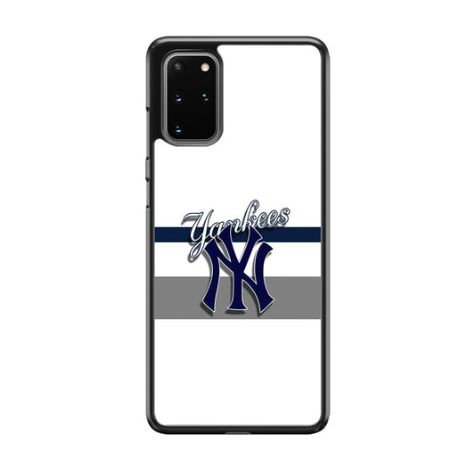 MLB New York Yankees White Jersey Samsung Galaxy S20 Plus Case-3D Case-Oxvistore
