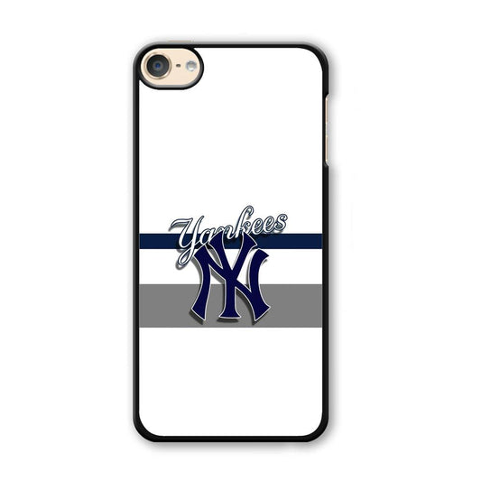 MLB New York Yankees White Jersey iPod Touch 6 Case-Plastic White (2D Case)-Oxvistore