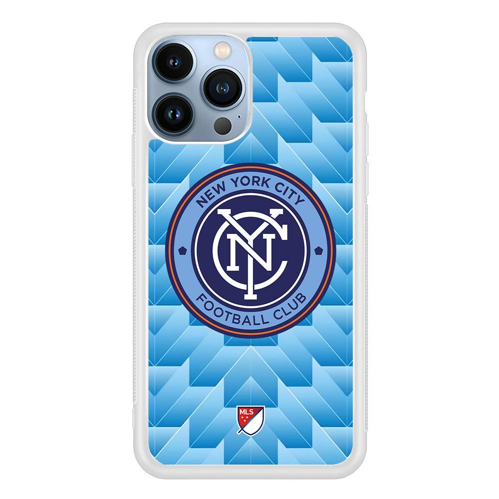 MLS New York City Patern Blue Gradation iPhone 14 Pro Max Case-Oxvistore