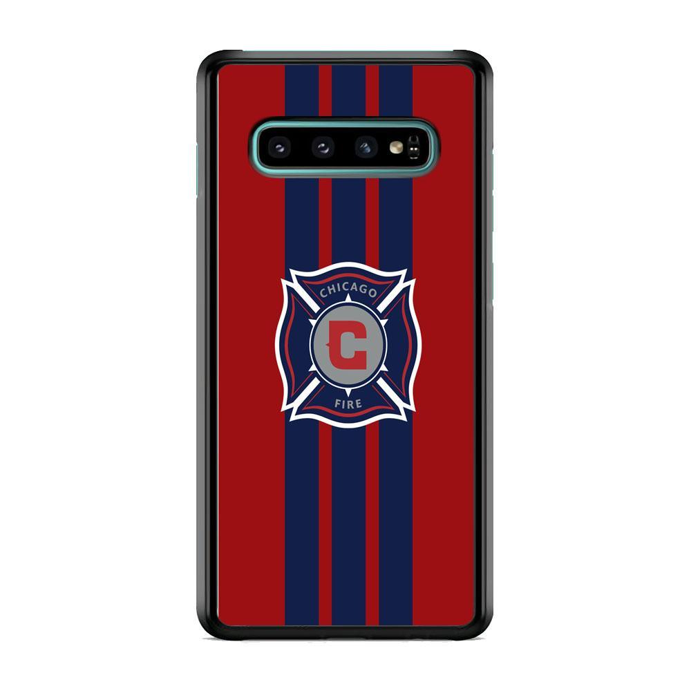 MLS Chicago Fire Stripe Samsung Galaxy S10 Plus Case-Oxvistore