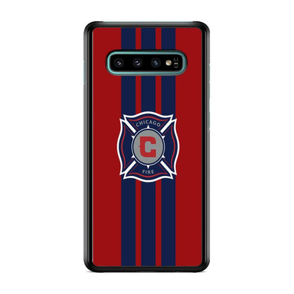 MLS Chicago Fire Stripe Samsung Galaxy S10 Plus Case-Oxvistore