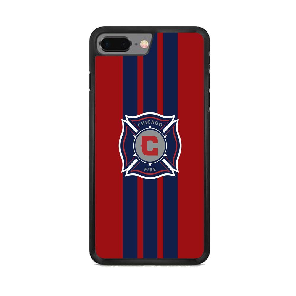 MLS Chicago Fire Stripe iPhone 8 Plus Case-Oxvistore