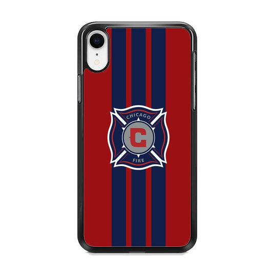 MLS Chicago Fire Stripe iPhone XR Case-Oxvistore