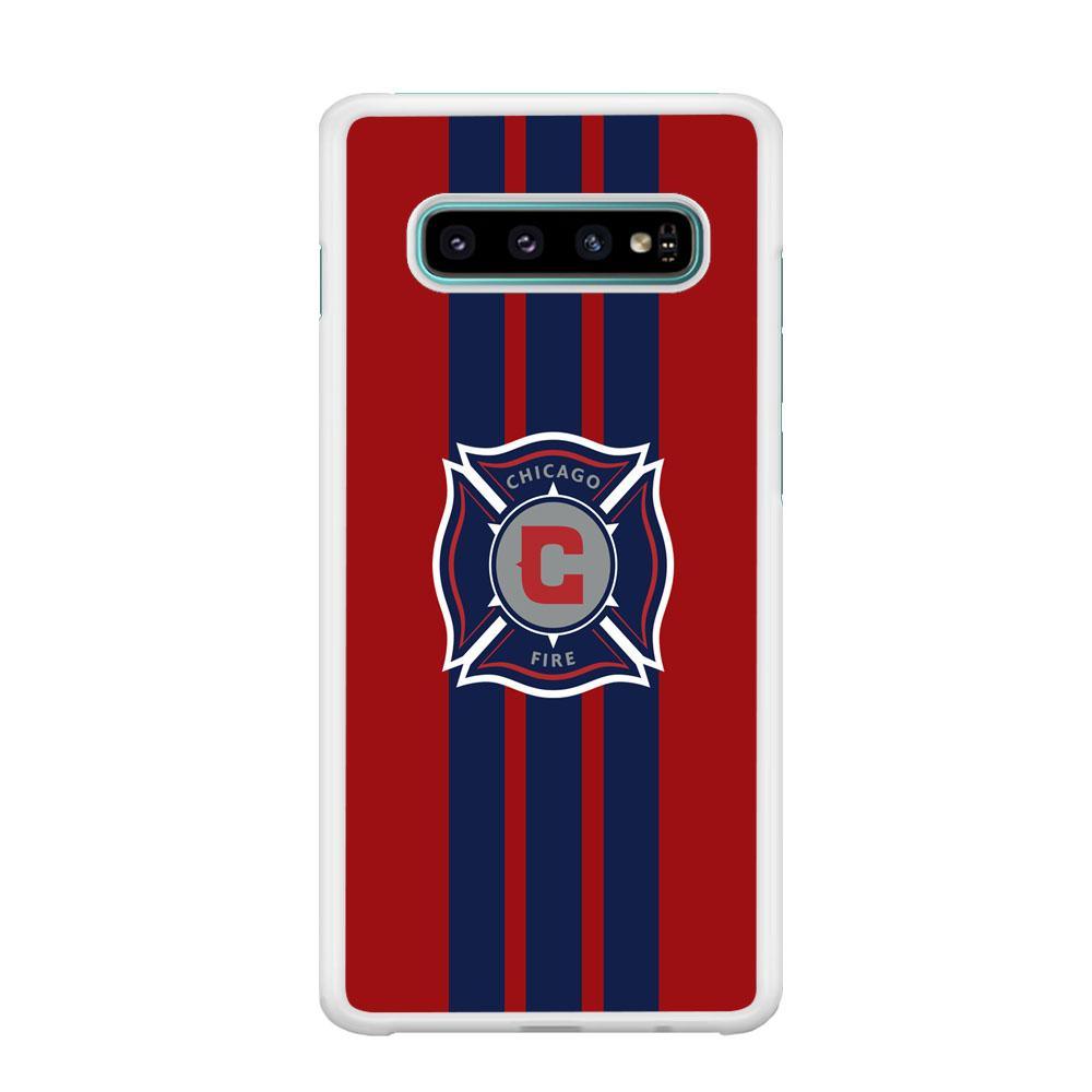 MLS Chicago Fire Stripe Samsung Galaxy S10 Plus Case-Oxvistore