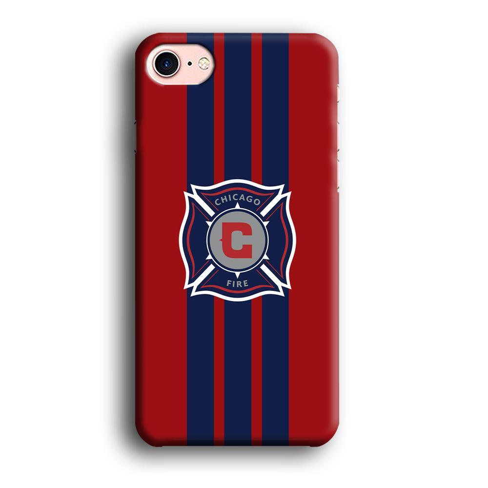 MLS Chicago Fire Stripe iPhone 8 Case-Oxvistore