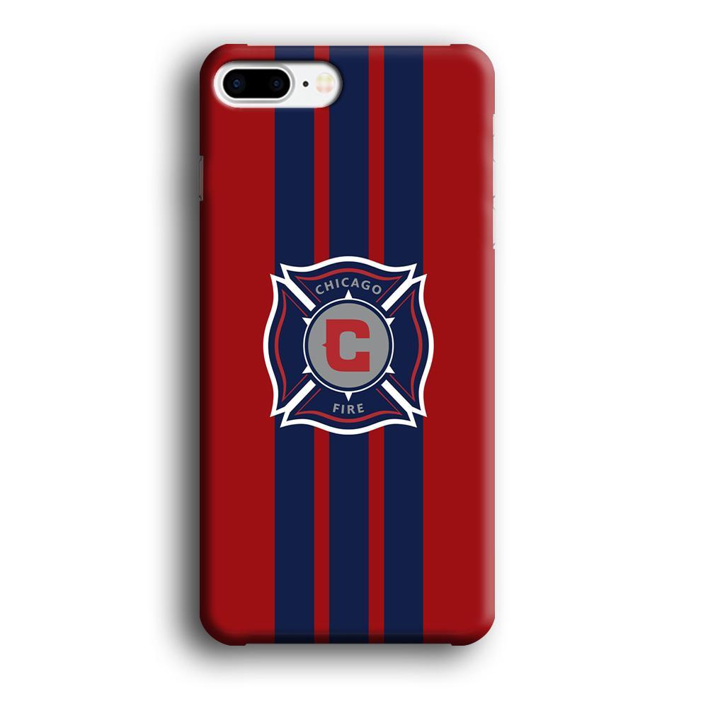 MLS Chicago Fire Stripe iPhone 8 Plus Case-Oxvistore