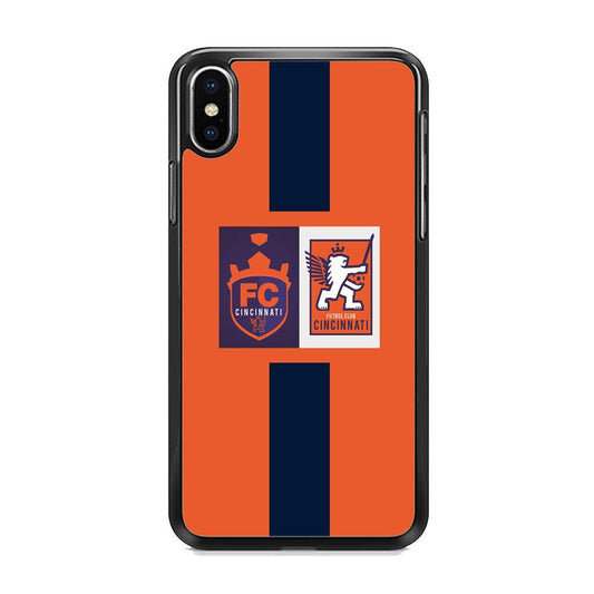 MLS Cincinnati Two Logo iPhone XS Case-Oxvistore