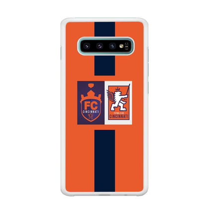 MLS Cincinnati Two Logo Samsung Galaxy S10 Plus Case-Oxvistore