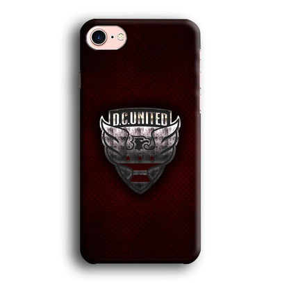 MLS DC United Steel Emblem iPhone 8 Case-Oxvistore