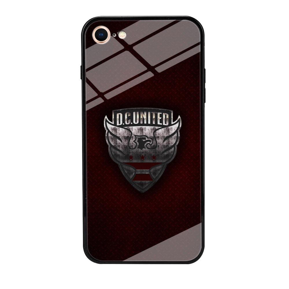 MLS DC United Steel Emblem iPhone 8 Case-Oxvistore