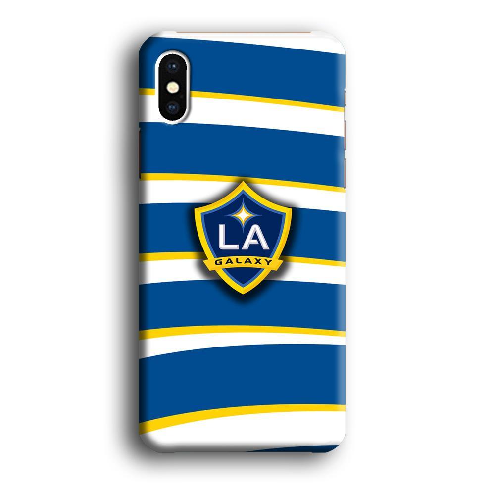 MLS LA Galaxy Logo Wallpaper iPhone XS Case-Oxvistore