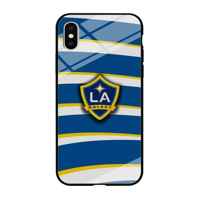 MLS LA Galaxy Logo Wallpaper iPhone XS Case-Oxvistore