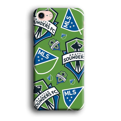 MLS Seatlle Sounders Emblem Kit iPhone 8 Case-Oxvistore