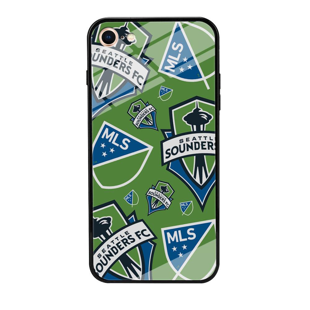 MLS Seatlle Sounders Emblem Kit iPhone 8 Case-Oxvistore