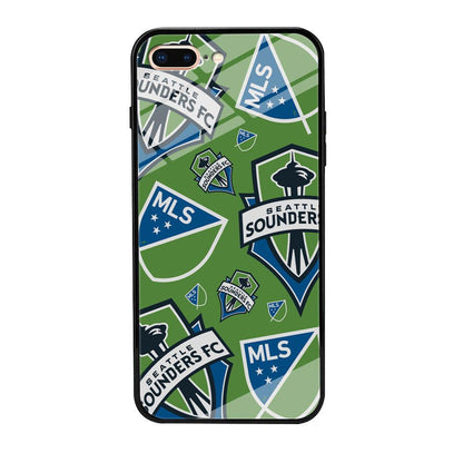 MLS Seatlle Sounders Emblem Kit iPhone 8 Plus Case-Oxvistore