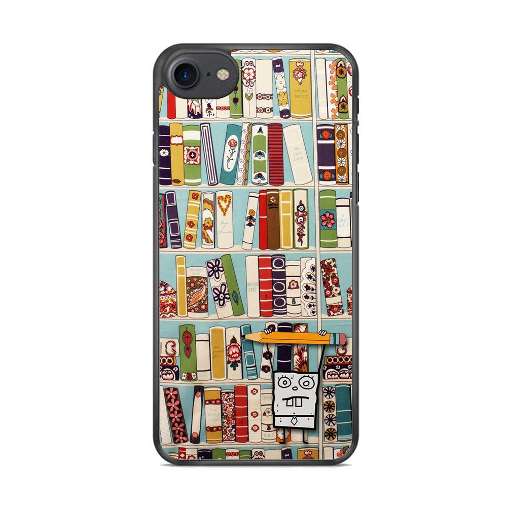 Magic Paper on Bookshelf iPhone 8 Case-Oxvistore