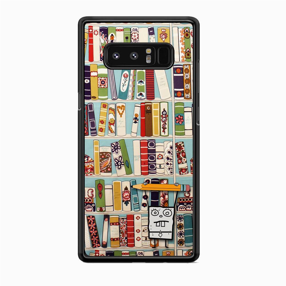 Magic Paper on Bookshelf Samsung Galaxy Note 8 Case-Oxvistore