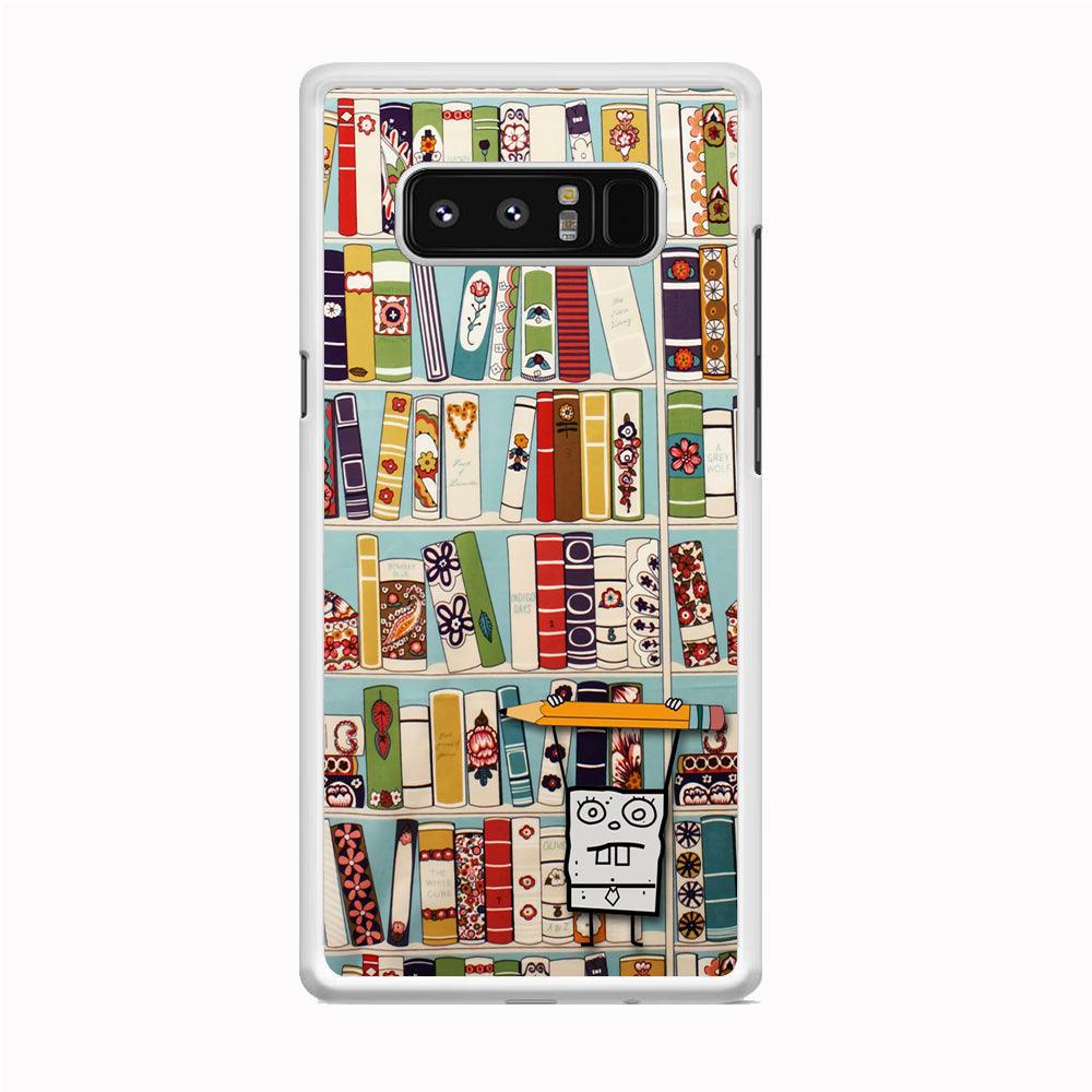 Magic Paper on Bookshelf Samsung Galaxy Note 8 Case-Oxvistore