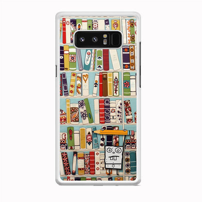 Magic Paper on Bookshelf Samsung Galaxy Note 8 Case-Oxvistore