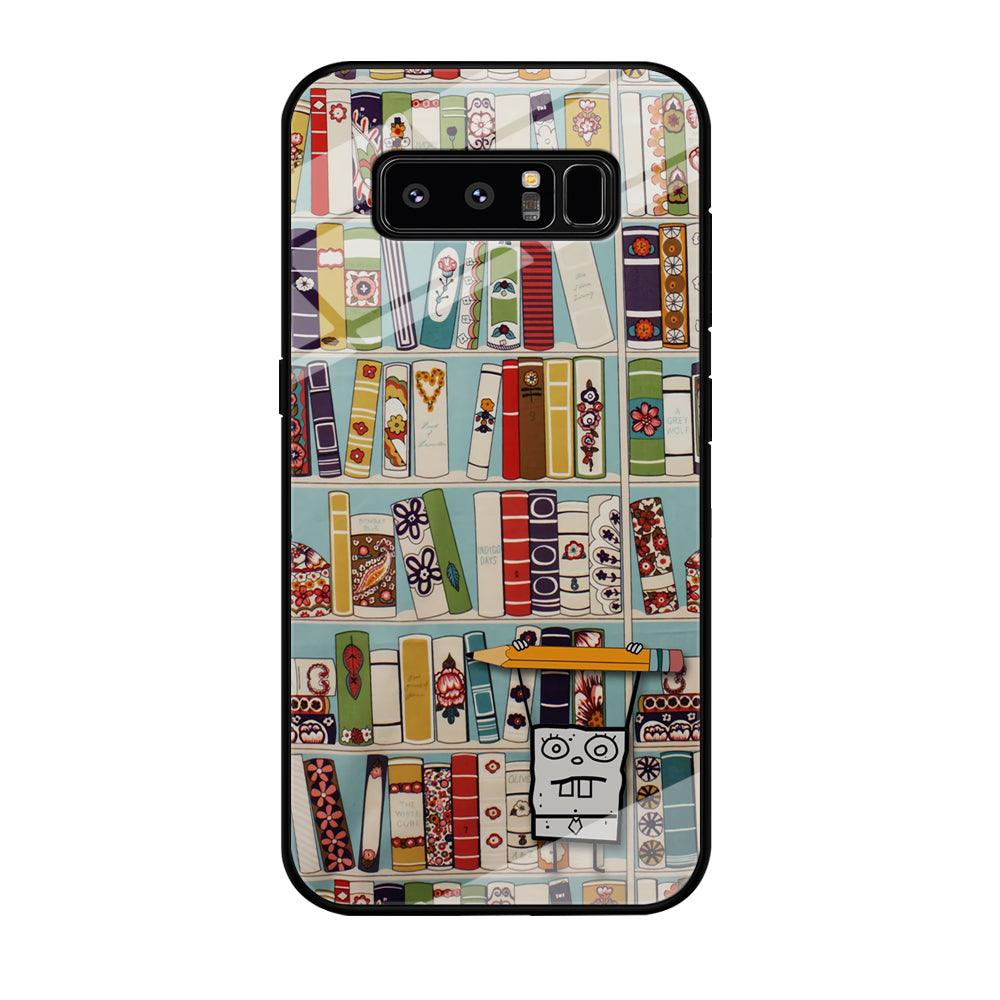 Magic Paper on Bookshelf Samsung Galaxy Note 8 Case-Oxvistore