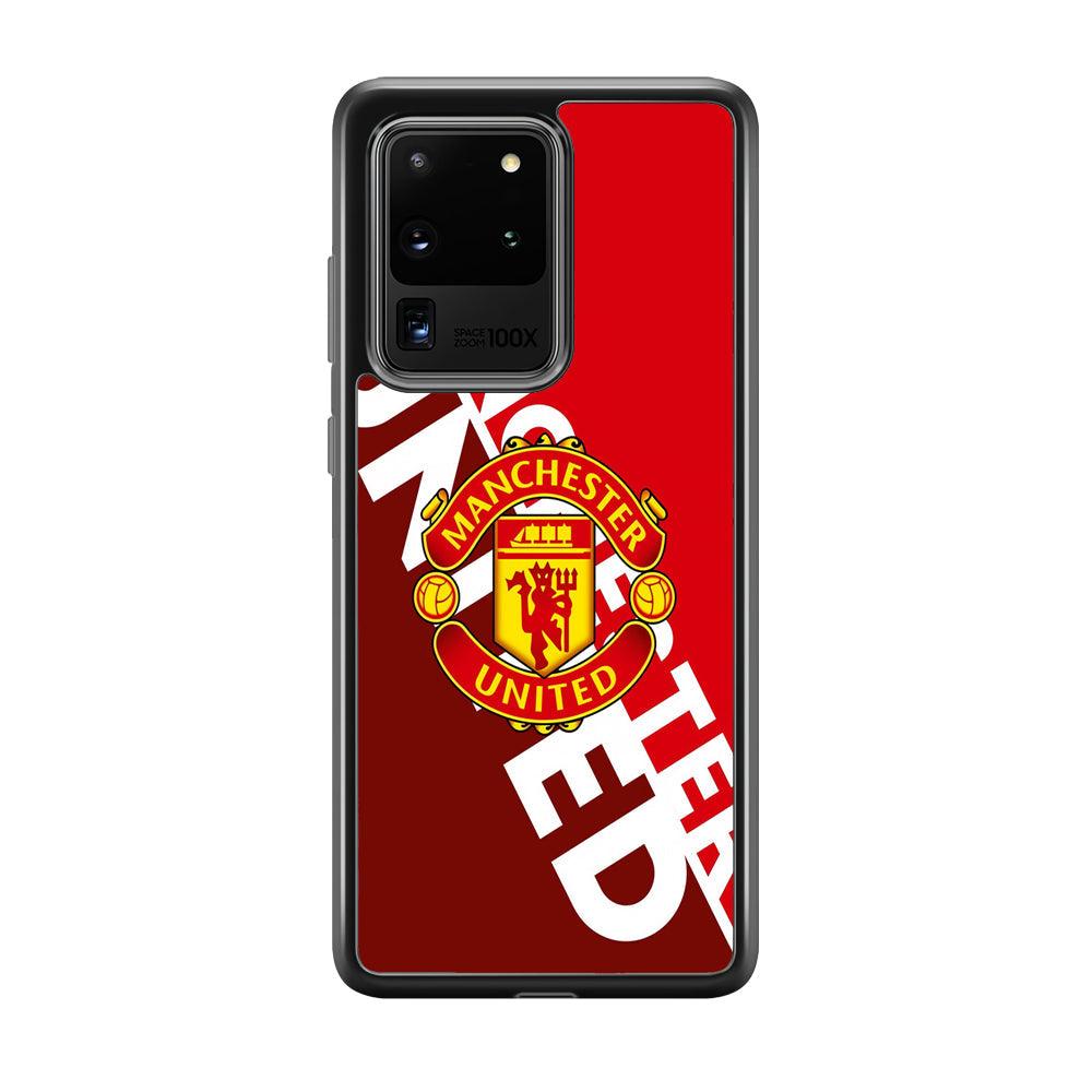 Manchester United Grip The Spirit Samsung Galaxy S20 Ultra Case-Rubber Black (2D Case)-Oxvistore