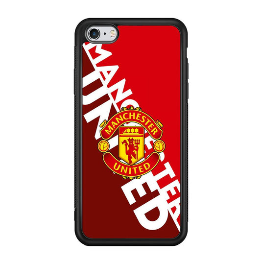 Manchester United Grip The Spirit iPhone 6 Plus | 6s Plus Case-Rubber Black (2D Case)-Oxvistore