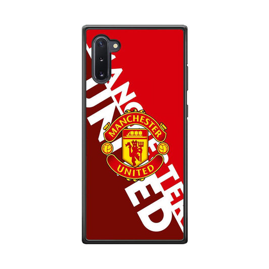 Manchester United Grip The Spirit Samsung Galaxy Note 10 Case-Rubber Black (2D Case)-Oxvistore
