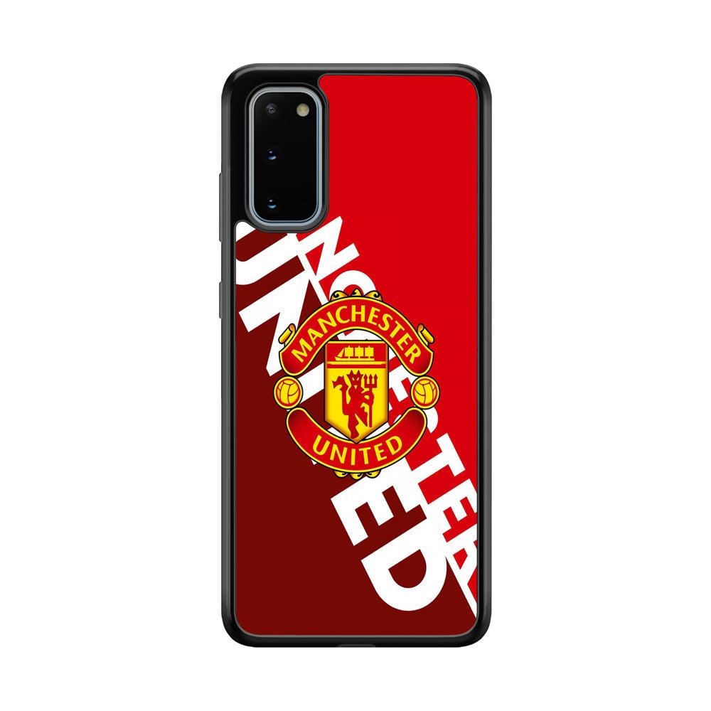 Manchester United Grip The Spirit Samsung Galaxy S20 Case-Rubber Black (2D Case)-Oxvistore
