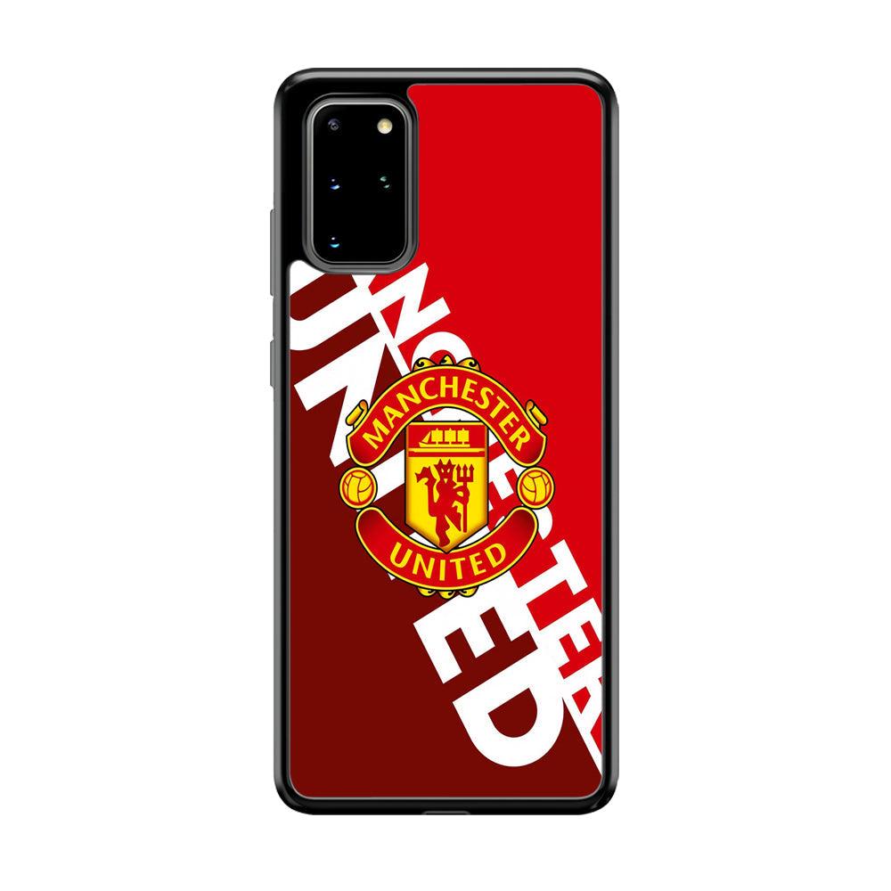 Manchester United Grip The Spirit Samsung Galaxy S20 Plus Case-Rubber Black (2D Case)-Oxvistore
