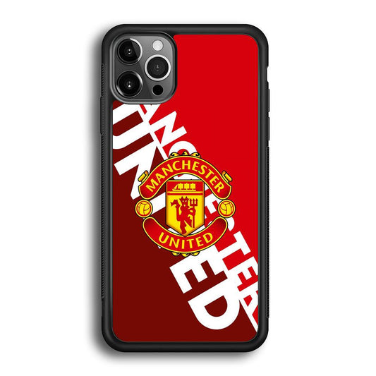 Manchester United Grip The Spirit iPhone 12 Pro Case-Rubber Black (2D Case)-Oxvistore