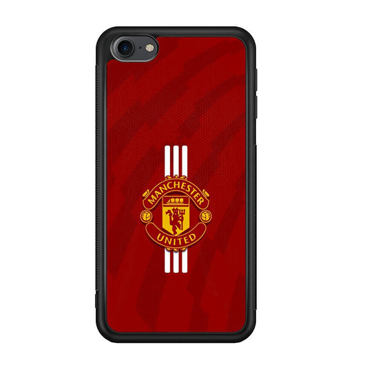 Manchester United Twister of The Devil iPod Touch 6 Case-Rubber Black (2D Case)-Oxvistore