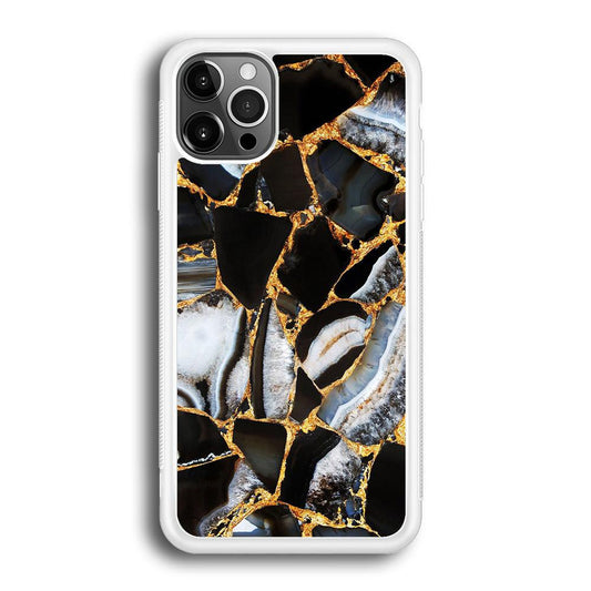 Marble Gold Paste iPhone 12 Pro Case-Oxvistore